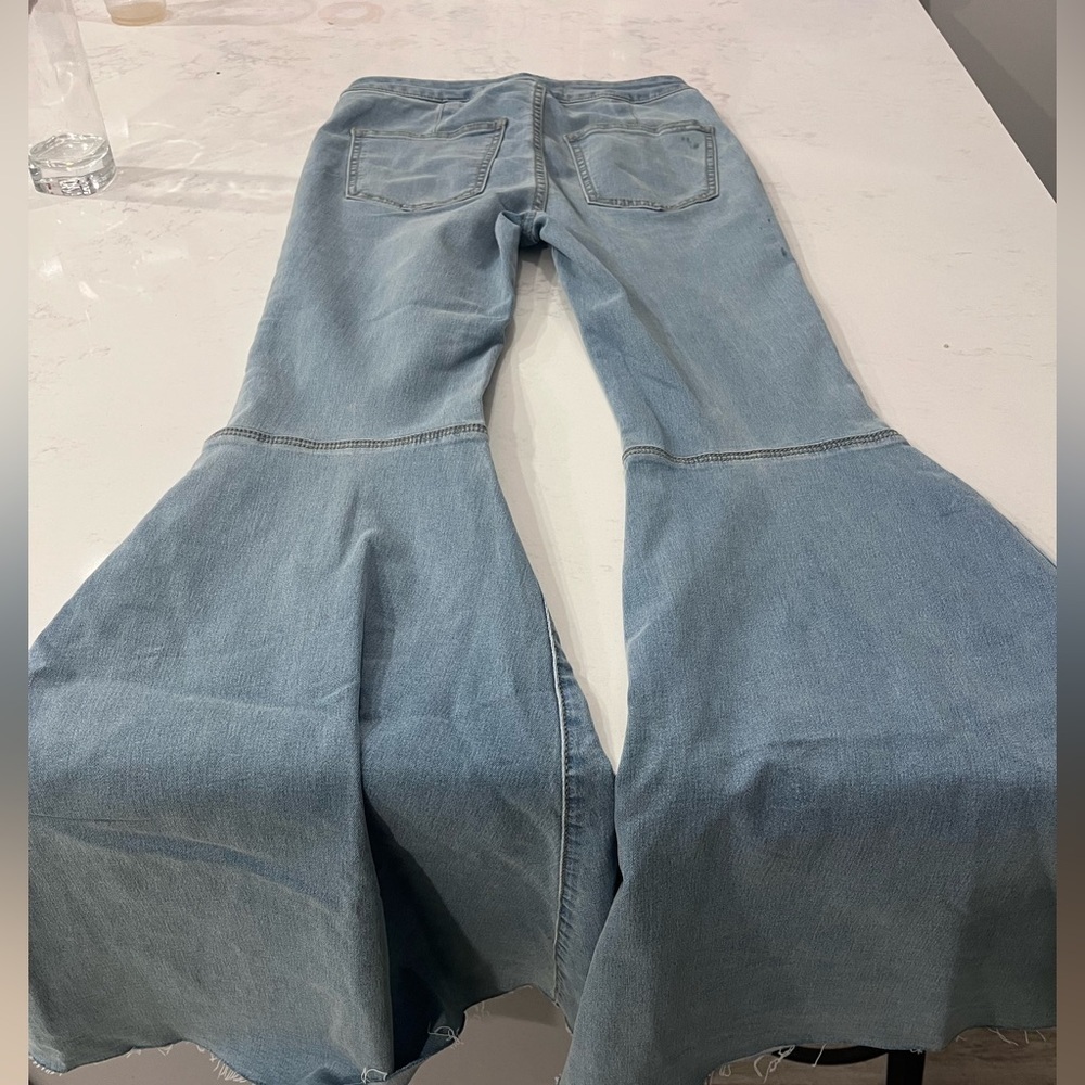 We The Free Light Blue Flare Jeans - Picture 3 of 5
